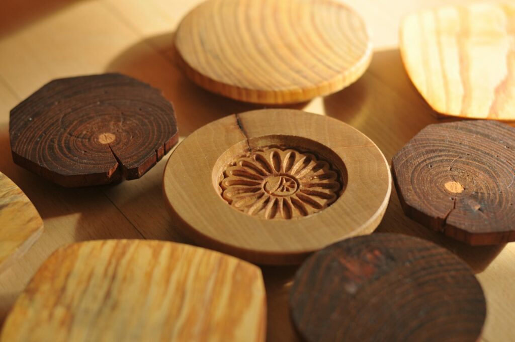 Corporate Branded Wooden Coaster Set